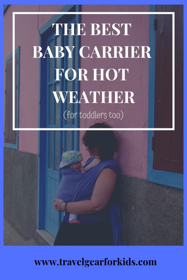 Lien Pinterest à notre article sur le meilleur porte-bébé par temps chaud