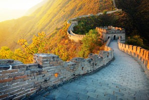 Mutianyu Great Wall couleurs d'automne