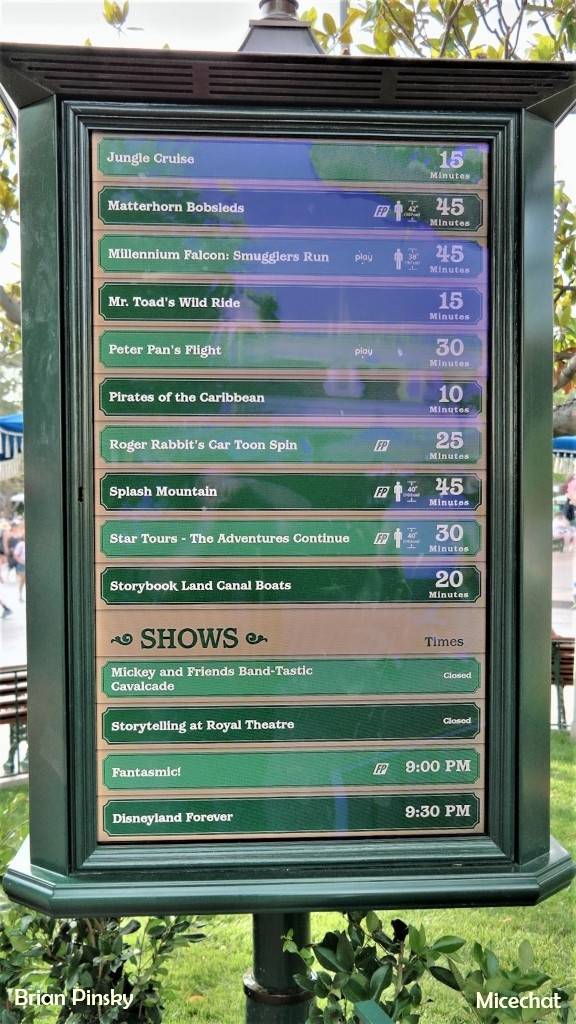 , Mise à jour de Disneyland - Certaines choses chaudes et d'autres non