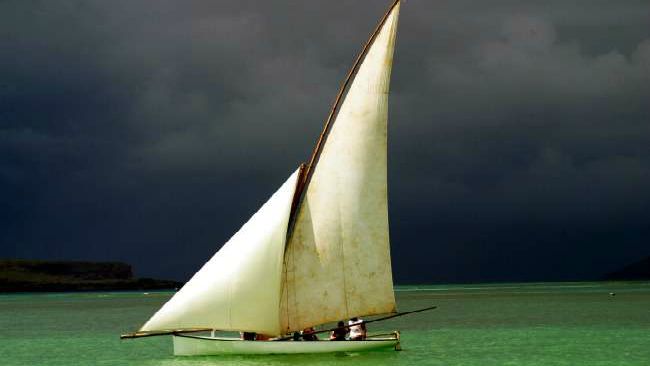 Bateau de pêcheur à l'île Maurice Bateau de pêcheur Maurice