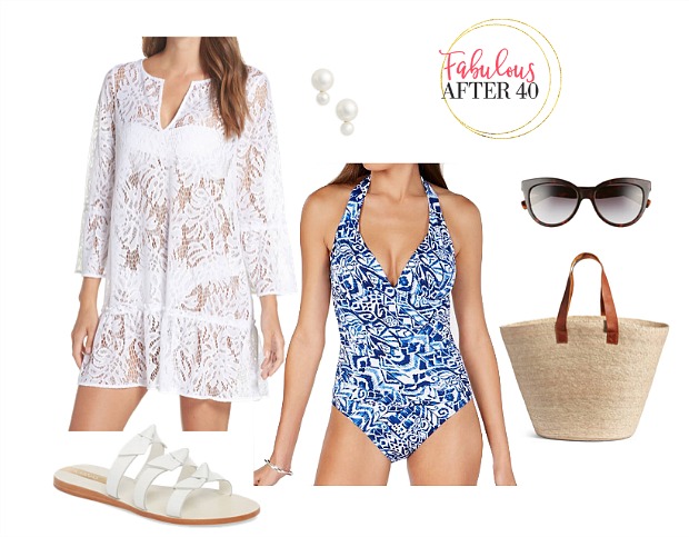 Croisière - Maillot de bain motif bleu