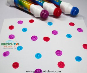 Chevalet Bingo Daubber Art pour un thème de temps préscolaire