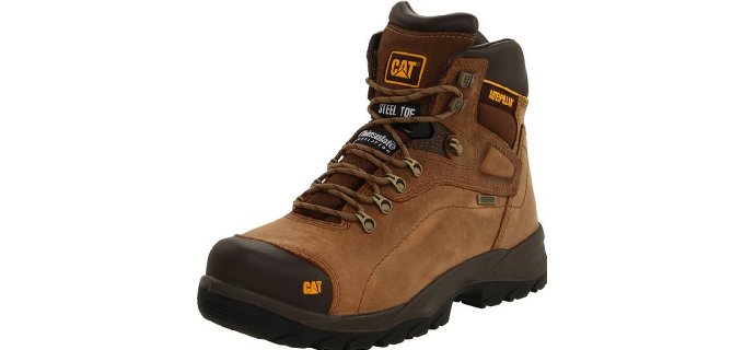 Caterpillar Men's Diagnostic - Botte de travail imperméable à bout en acier