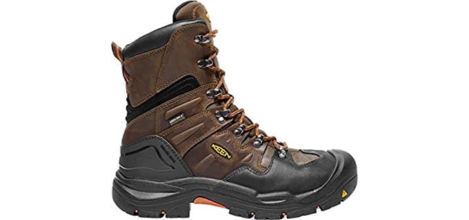 KEEN Men's Coburg - Chaussure de chantier et de construction imperméable 8 pouces